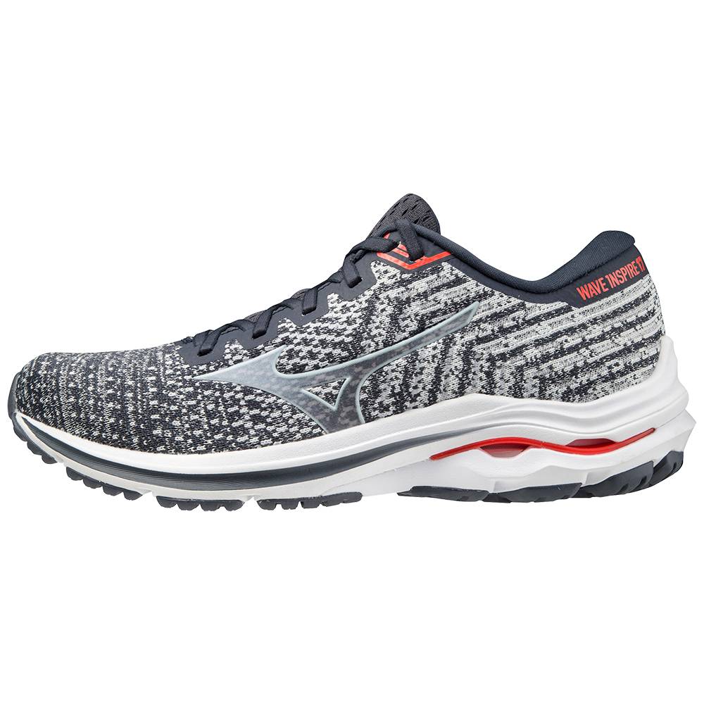 Mizuno Wave Inspire 17 WAVEKNIT 2E (Wide) Férfi Futócipő Szürke/Fehér FCV392785